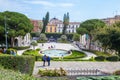 Bath Swan (fountain). Giardino Bellini, Catania, Sicily. Italy