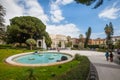 Bath Swan (fountain). Giardino Bellini, Catania, Sicily. Italy