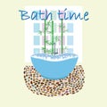 Bath time design original interior Royalty Free Stock Photo