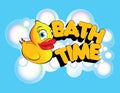Bath Time Rubber Duck Royalty Free Stock Photo