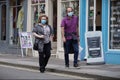 Shoppers Wear Face Masks As A New Law Is Introduced Mandating Their Use To Combat Covid-19 Pandemic Royalty Free Stock Photo