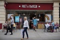 Shoppers Wear Face Masks As A New Law Is Introduced Mandating Their Use To Combat Covid-19 Pandemic