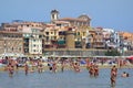 Bather Bathers Sea Summertime Beach Nettuno Italy