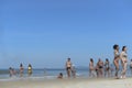 Bather`s movement in the city`s beach, in the west zone