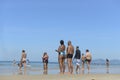 Bather`s movement in the city`s beach, in the west zone