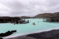 Bathers in blue lagoon, Iceland