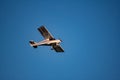 In the bathing areas more and more often small civilian airports are created for tourism, here a two-seater plane that flies over