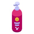 Bathing a baby shampoo icon isometric vector. Happy infant