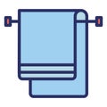 Bathing, bathroom towel Isolated Vector icon which can be easily modified or edited