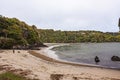 Bathing Beach, a secluded beach at Stewart Island in New Zealand.