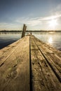 Bathing-bridge by Lake