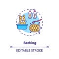 Bathing concept icon