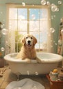 Dog pet funny breed bathroom animal