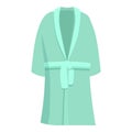 Bathing dressing gown icon cartoon vector. Espresso style