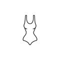 Bathing suit, swimwear clothes icon. Element of clothes icon for mobile concept and web apps. Thin line Bathing suit, swimwear clo Royalty Free Stock Photo