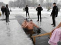 Bathing in the winter