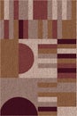 Bathmat and Carpet designs with texture and modern colors Royalty Free Stock Photo
