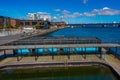 Bathouse on the riverside of Aalborg, Denmark Royalty Free Stock Photo