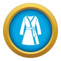 Bathrobe icon blue vector isolated Royalty Free Stock Photo