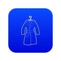 Bathrobe icon blue vector Royalty Free Stock Photo