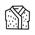 bathrobe line vector doodle simple icon design