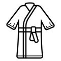 Bathrobe Vector Icon icon, robe, bathrobe, , home, spa, martial, belt, karate