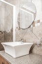 Bathroom Basin on Granite Top Royalty Free Stock Photo