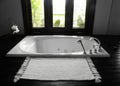 Bathroom bathtub, luxurious interior Royalty Free Stock Photo