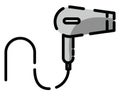 Bathroom blowdryer, icon