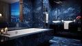 bathroom blue granite