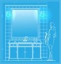 Bathroom blueprint