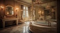 bathroom blurred hdr interior Royalty Free Stock Photo