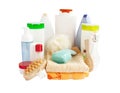 Bathroom and body-care products Royalty Free Stock Photo