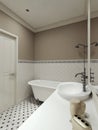 Bathroom classic style Royalty Free Stock Photo