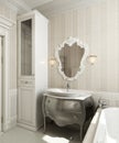 Bathroom classic style Royalty Free Stock Photo