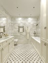 Bathroom classic style Royalty Free Stock Photo