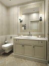 Bathroom classic style Royalty Free Stock Photo