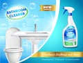 Bathroom Cleaner Advertising Composition