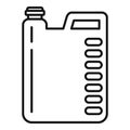 Bathroom cleaner canister icon, outline style