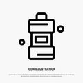 Bathroom, Cleaner, Cleaning, Detergent Line Icon Vector