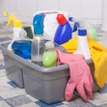 cleaning bathroom clean kitchen Royalty Free Stock Photo