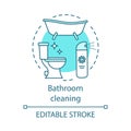 Bathroom cleaning concept icon Royalty Free Stock Photo