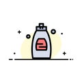 Bathroom, Cleaning Gel, Shower, Soap  Business Flat Line Filled Icon Vector Banner Template Royalty Free Stock Photo