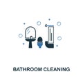 Bathroom Cleaning icon. Creative two colors design from cleaning icons collection. UI and UX usage. Illustration of