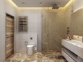 Bathroom contemporary style Royalty Free Stock Photo