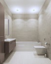 Bathroom contemporary style Royalty Free Stock Photo