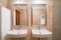 Bathroom for a couple Royalty Free Stock Photo