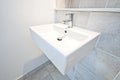 Bathroom detail ceramic wash basin Royalty Free Stock Photo