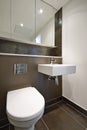 Bathroom detail with toilet and wash basin Royalty Free Stock Photo