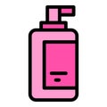 Bathroom dispenser icon vector flat